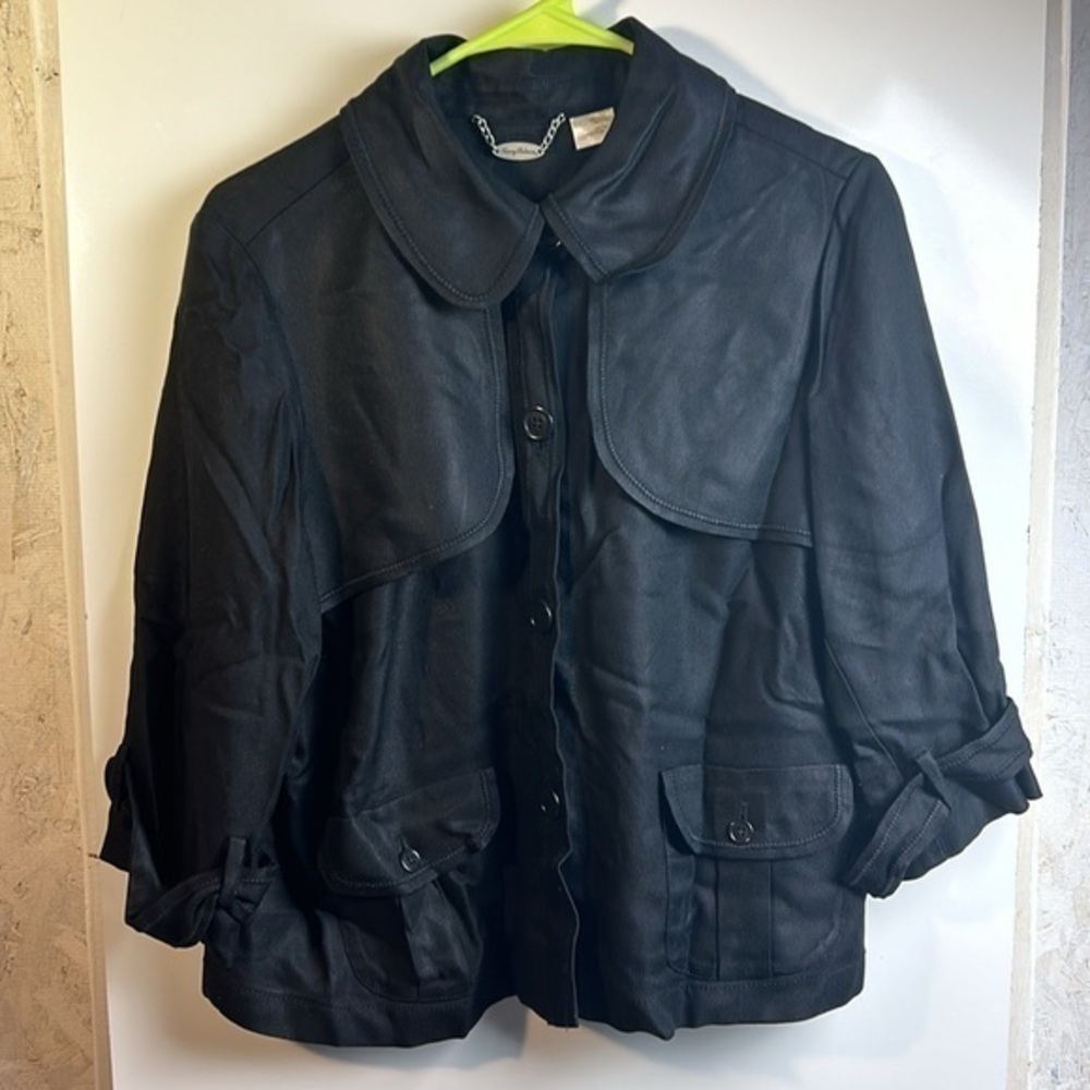 Tommy Bahama black‎ silk swing jacket